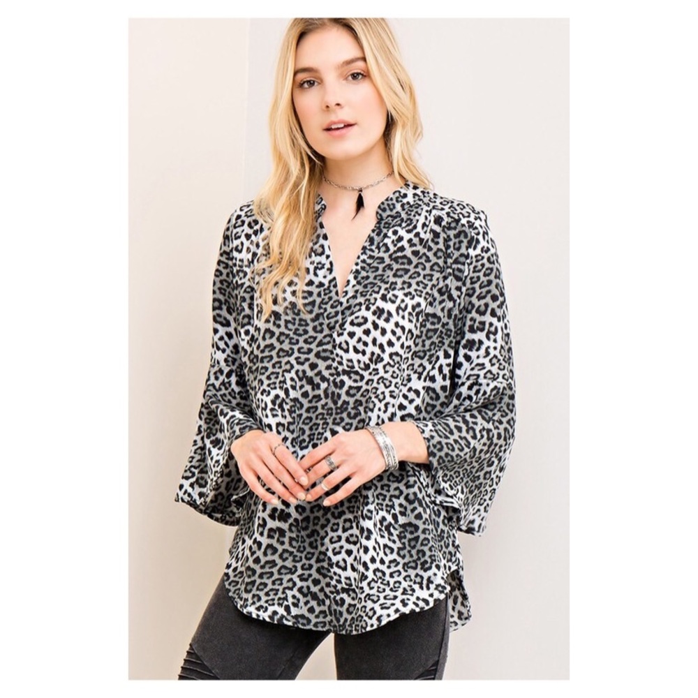 Animal print top